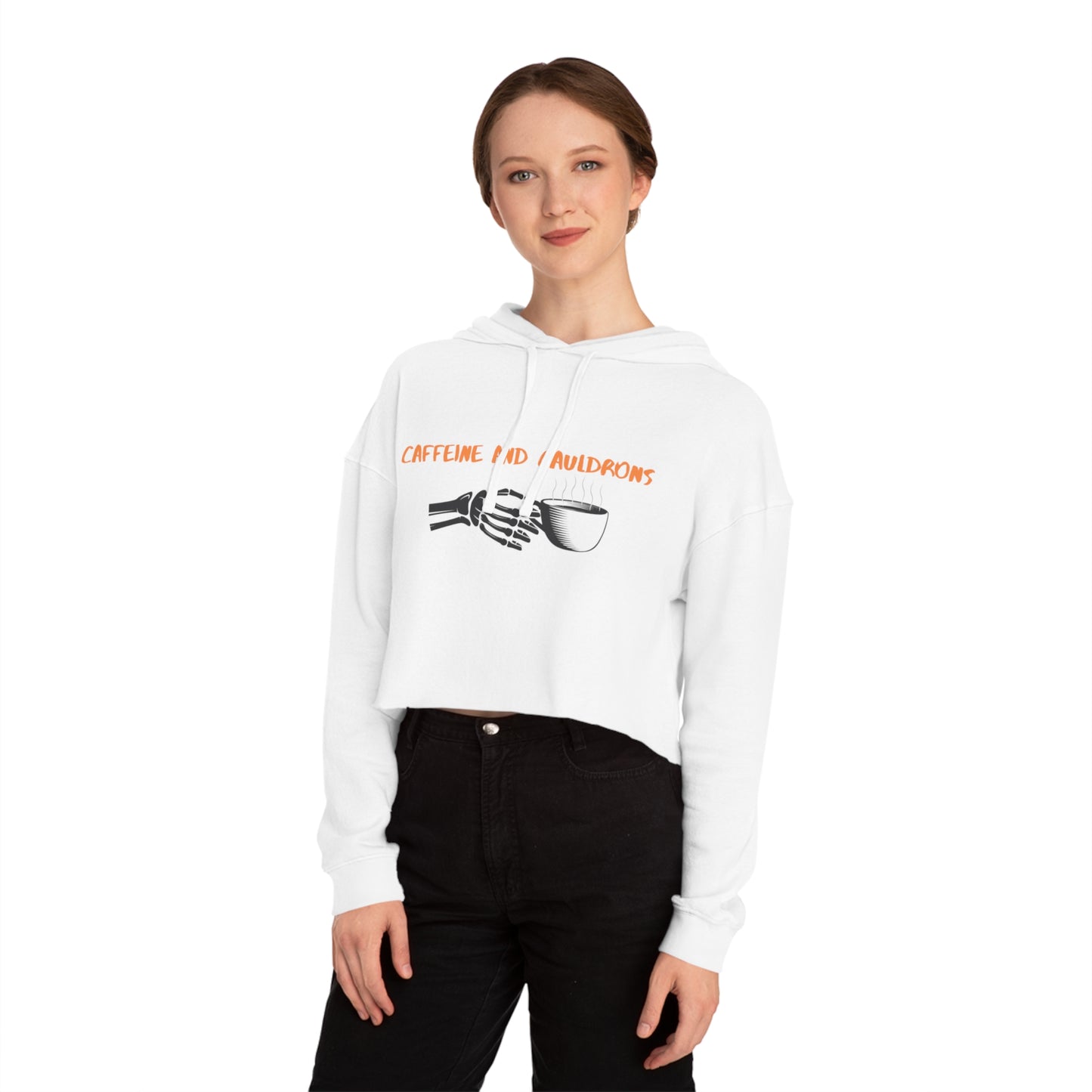 HoliPop Caffeine and Cauldrons cropped hoodie witchy Halloween style
Cozy cropped hoodie for coffee lovers with cauldron design spooky fashion
Relaxed-fit women’s cropped hoodie HoliPop Halloween apparel
Black cropped hoodie with adjustable drawstring hood witchy aesthetic
Caffeine and Cauldrons cropped hoodie casual spooky season outfit