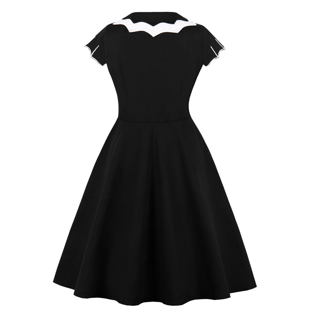 “Halloween bat embroidered dress gothic spooky HoliPop”
“black cotton Halloween dress with embroidered bats”
“spooky cute gothic embroidered bat dress HoliPop outfit”
“Halloween embroidered bat party dress for women HoliPop”