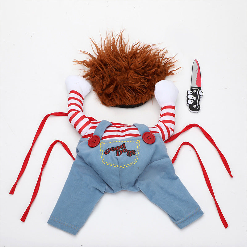 “Halloween Chucky dog costume funny killer doll outfit HoliPop”
“pet cosplay costume Chucky dog outfit Halloween funny”
“adjustable Chucky dog costume for pets HoliPop”
“funny Halloween killer doll dog costume spooky cosplay”