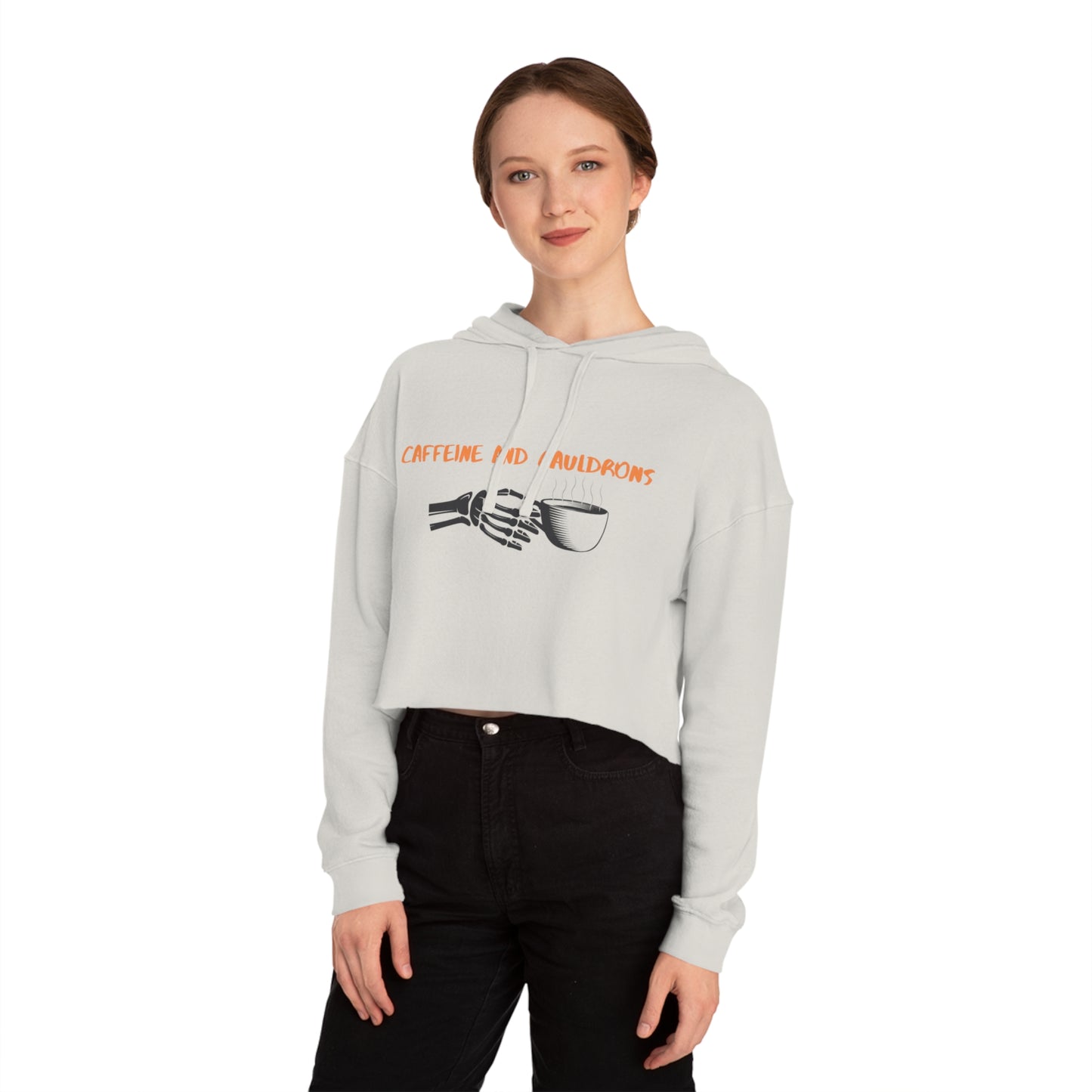 HoliPop Caffeine and Cauldrons cropped hoodie witchy Halloween style
Cozy cropped hoodie for coffee lovers with cauldron design spooky fashion
Relaxed-fit women’s cropped hoodie HoliPop Halloween apparel
Black cropped hoodie with adjustable drawstring hood witchy aesthetic
Caffeine and Cauldrons cropped hoodie casual spooky season outfit