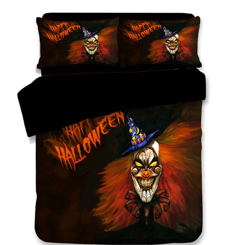 Halloween four piece bedding set with duvet cover and pillowcases
Festive cotton polyester duvet cover set in spooky Halloween design
HoliPop Halloween bedroom décor twin full queen bedding set
Halloween duvet cover set with pillowcases holiday bedroom style
Spooky home bedding Halloween duvet cover and pillowcase set