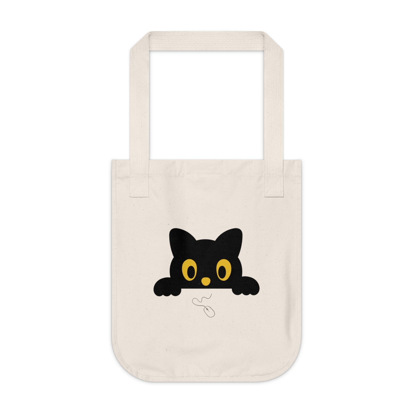 HoliPop organic cotton tote bag with whimsical cat and computer mouse design
Eco-friendly Halloween tote bag for cat lovers sustainable HoliPop style
Certified organic canvas tote with reinforced cotton web handles
Spacious reusable shopping bag HoliPop Halloween cat design
Sustainable cotton tote bag eco-conscious gift for cat and tech lovers
