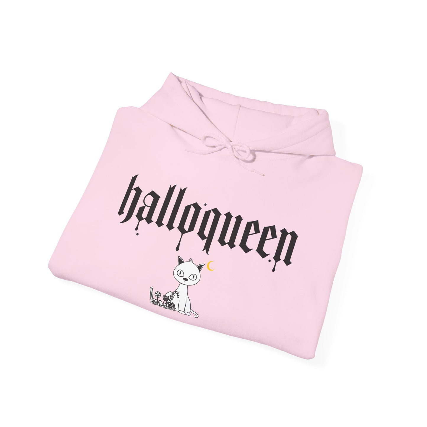 Holipop HalloQueen Heavyweight Unisex Hoodie – Cute Cat Halloween Design