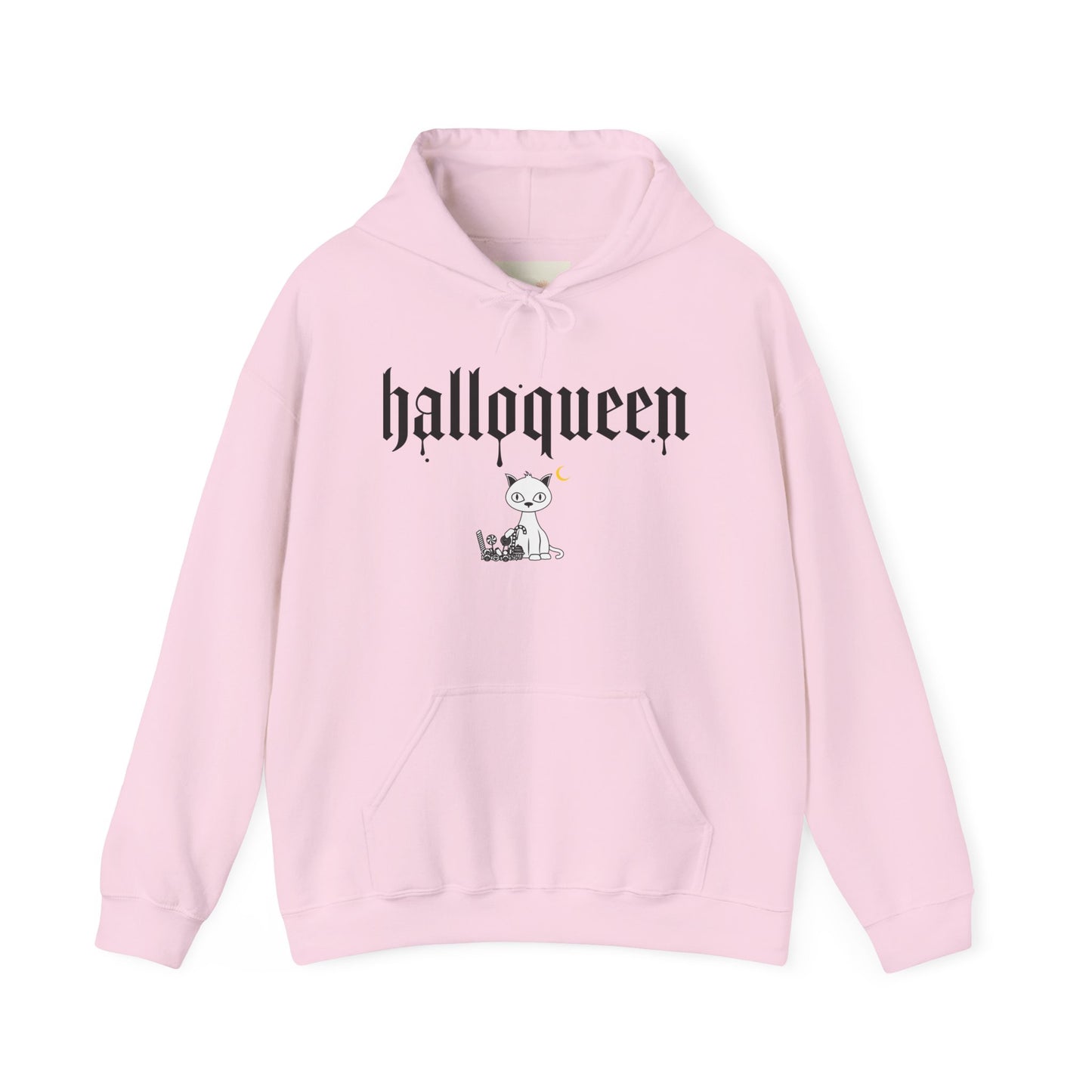 HoliPop HalloQueen heavyweight hoodie with cute Halloween cat design
Halloween cat hoodie cozy cotton poly blend HoliPop HalloQueen style
Unisex black hoodie with kangaroo pocket and drawstring hood Halloween
HalloQueen hoodie Halloween sweatshirt cozy warm spooky season fashion
HoliPop HalloQueen Halloween hoodie cute cat design fall apparel