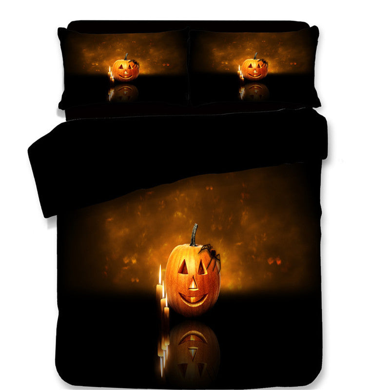 Halloween four piece bedding set with duvet cover and pillowcases
Festive cotton polyester duvet cover set in spooky Halloween design
HoliPop Halloween bedroom décor twin full queen bedding set
Halloween duvet cover set with pillowcases holiday bedroom style
Spooky home bedding Halloween duvet cover and pillowcase set