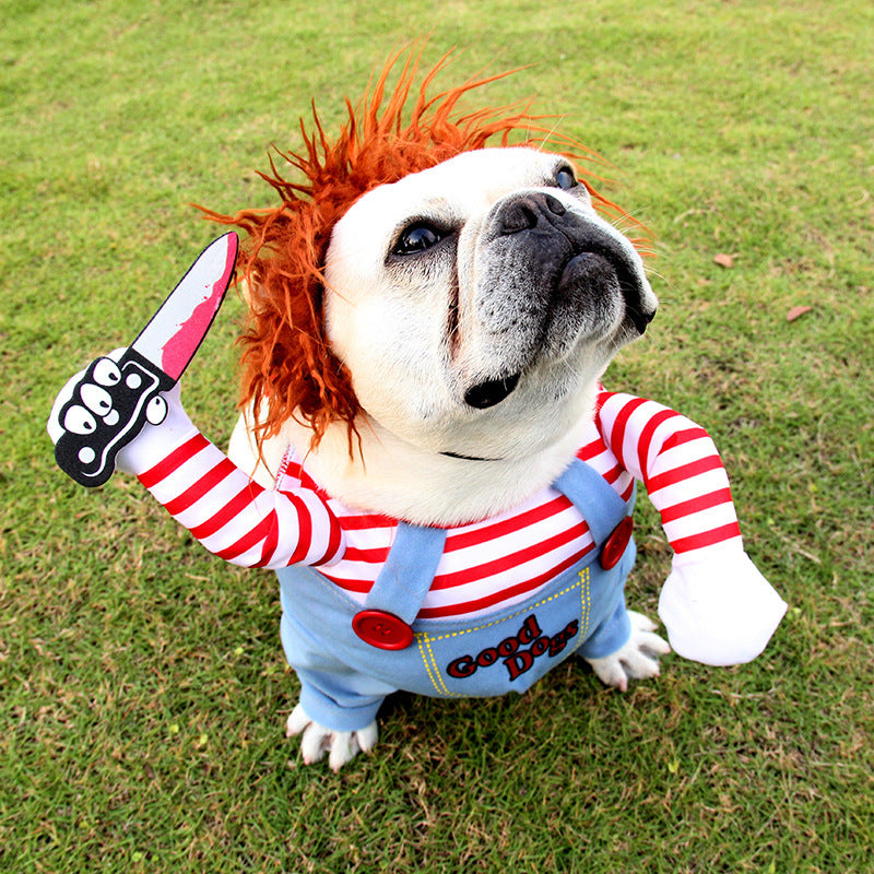 “Halloween Chucky dog costume funny killer doll outfit HoliPop”
“pet cosplay costume Chucky dog outfit Halloween funny”
“adjustable Chucky dog costume for pets HoliPop”
“funny Halloween killer doll dog costume spooky cosplay”