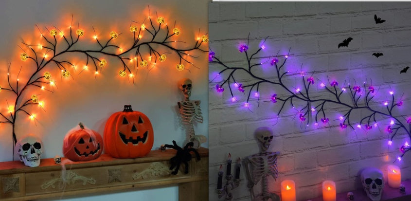 Halloween LED willow vine string light with pumpkin and bat designs
Festive indoor outdoor holiday décor LED vine lights Halloween
HoliPop pumpkin and bat rattan string lights for Halloween party
Spooky willow vine LED modeling lamp with cartoon designs
Halloween holiday décor vine lights with 100 LEDs indoor outdoor
