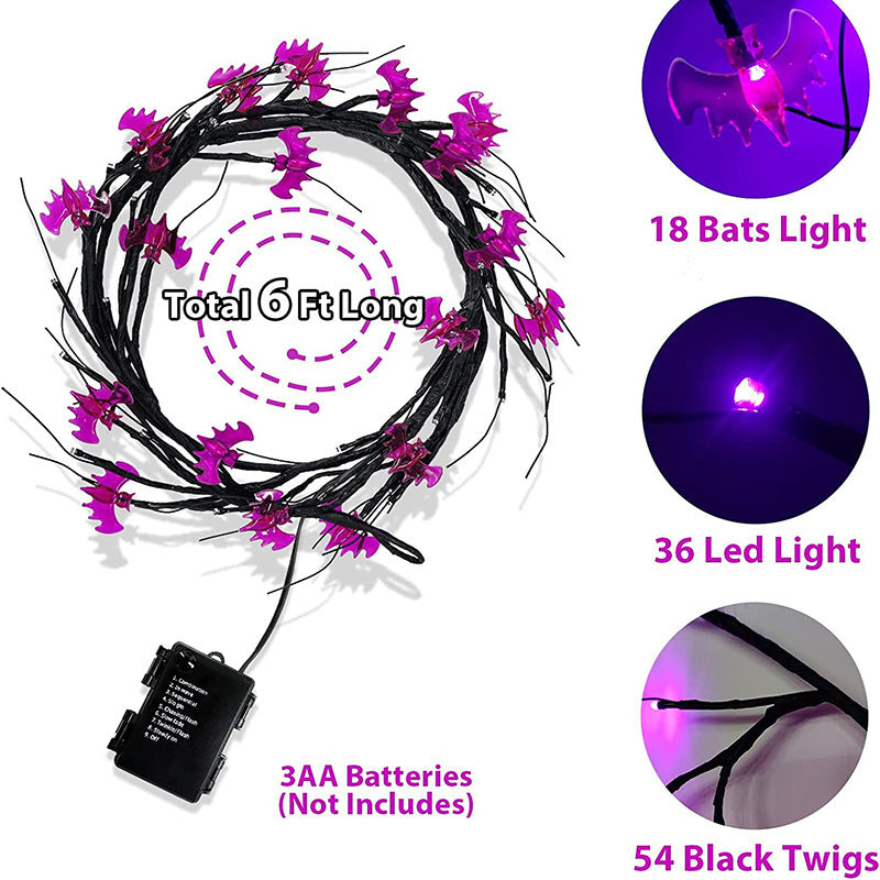 Halloween LED willow vine string light with pumpkin and bat designs
Festive indoor outdoor holiday décor LED vine lights Halloween
HoliPop pumpkin and bat rattan string lights for Halloween party
Spooky willow vine LED modeling lamp with cartoon designs
Halloween holiday décor vine lights with 100 LEDs indoor outdoor