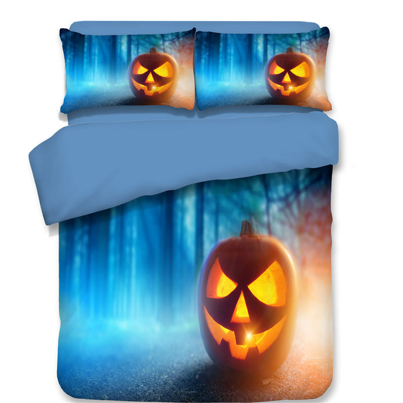 Halloween four piece bedding set with duvet cover and pillowcases
Festive cotton polyester duvet cover set in spooky Halloween design
HoliPop Halloween bedroom décor twin full queen bedding set
Halloween duvet cover set with pillowcases holiday bedroom style
Spooky home bedding Halloween duvet cover and pillowcase set