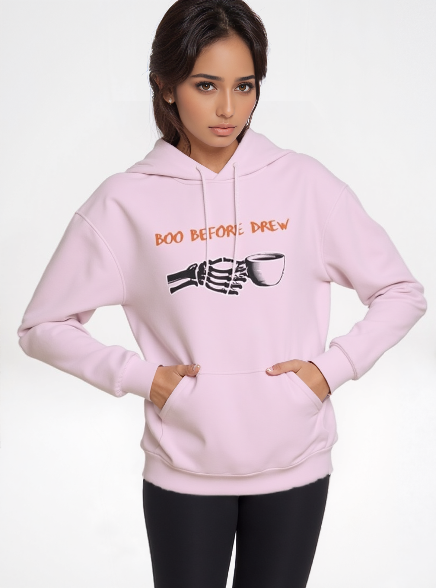 Holipop “Boo Before Brew” Hoodie – Cozy Unisex Halloween Sweatshirt, Fall Gift for Pumpkin Spice & Coffee Lovers