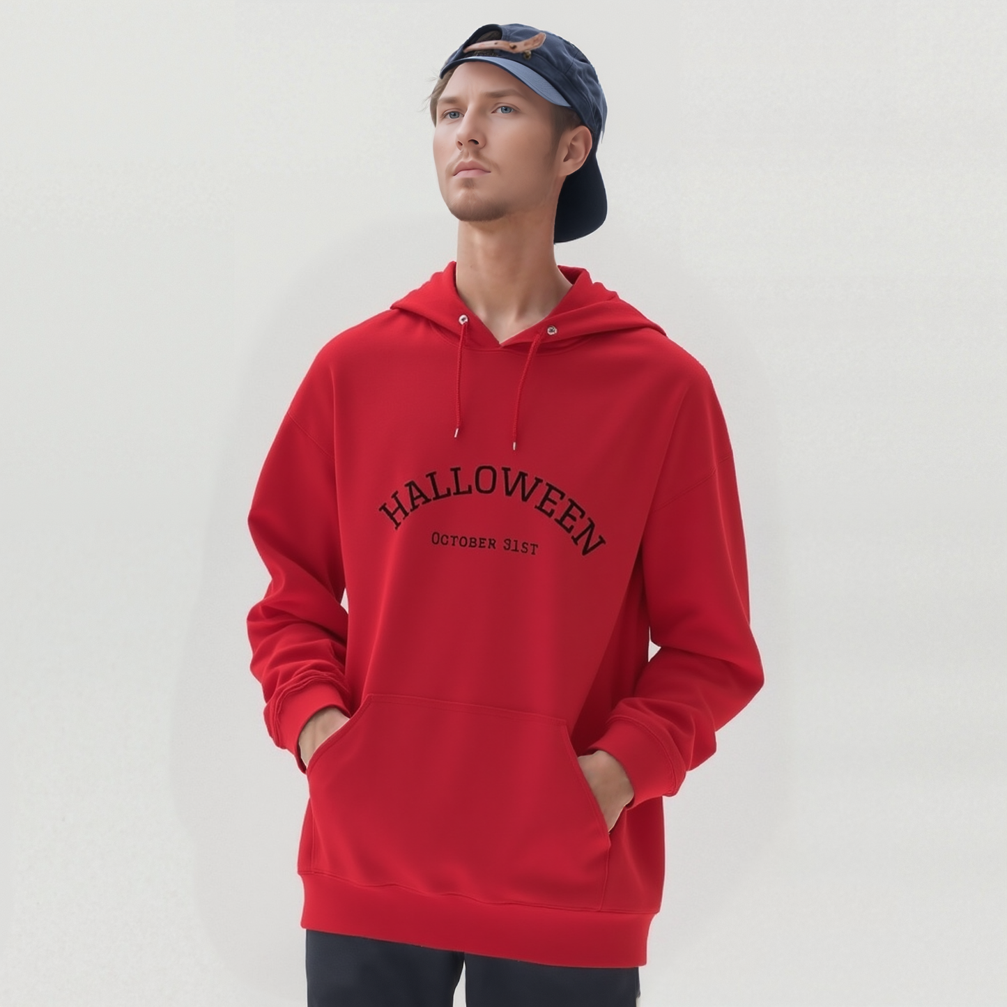 Halloween Themed Unisex Hoodie – Cozy Fall Gift, Spooky Season Sweatshirt for October 31st Celebrations & Casual Wear