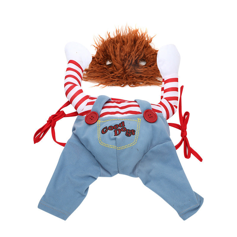 “Halloween Chucky dog costume funny killer doll outfit HoliPop”
“pet cosplay costume Chucky dog outfit Halloween funny”
“adjustable Chucky dog costume for pets HoliPop”
“funny Halloween killer doll dog costume spooky cosplay”
