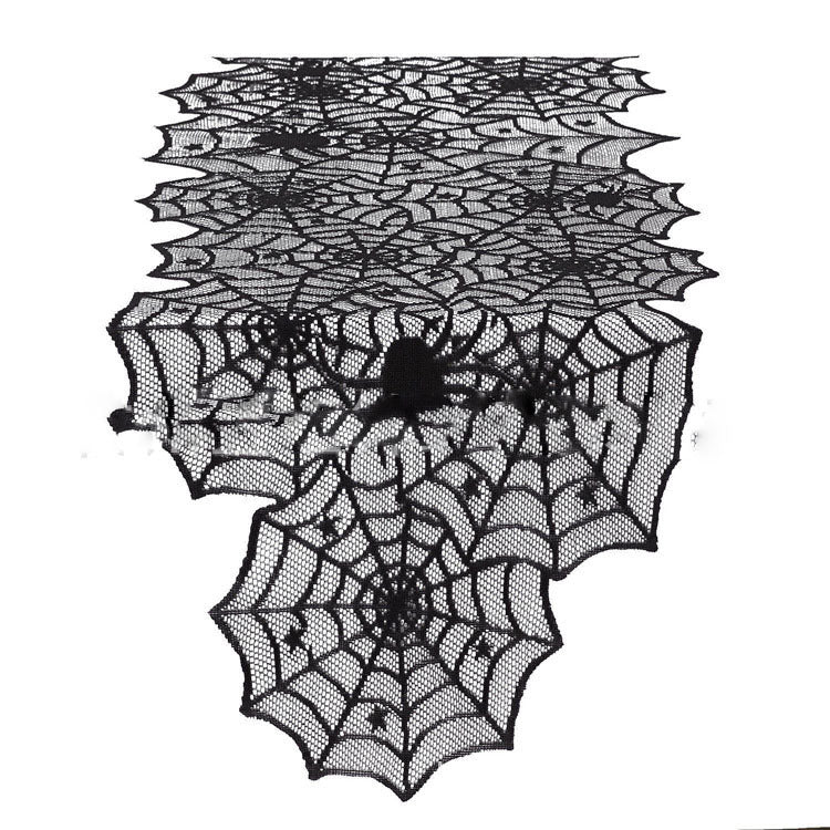 Halloween black lace spiderweb table runner for spooky décor
Polyester spiderweb fireplace scarf Halloween home decoration
HoliPop gothic lace tablecloth for Halloween party tables
Elegant black spiderweb lace runner for mantle or dining table
Halloween lace spiderweb table cover gothic style home décor