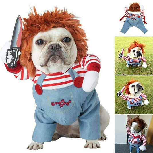 “Halloween Chucky dog costume funny killer doll outfit HoliPop”
“pet cosplay costume Chucky dog outfit Halloween funny”
“adjustable Chucky dog costume for pets HoliPop”
“funny Halloween killer doll dog costume spooky cosplay”