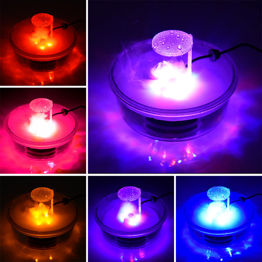 Halloween mist maker indoor fountain with colorful LED lights
Ultrasonic fog machine for holiday décor spooky atmosphere
LED pond fogger humidifier creating mist in Halloween display
HoliPop horror atmosphere fountain atomizer with 12 lights
Halloween ultrasonic mist maker tabletop fountain decoration