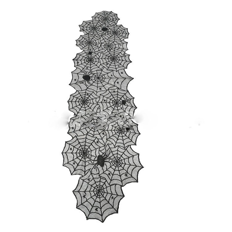 Halloween black lace spiderweb table runner for spooky décor
Polyester spiderweb fireplace scarf Halloween home decoration
HoliPop gothic lace tablecloth for Halloween party tables
Elegant black spiderweb lace runner for mantle or dining table
Halloween lace spiderweb table cover gothic style home décor